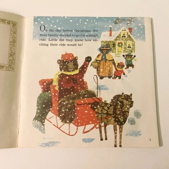 Vintage  1976 Jingle Bells Little Golden Book 7 Inch Record - Picture 5 of 16